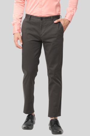 Men's Dark Olive Slim Fit Casual Chino Trouser